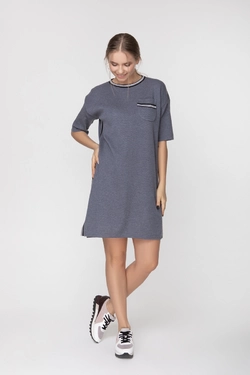 SEWEL Платье PS598 (One Size, серый, 50% хлопок/ 50% акрил)
