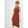 SEWEL Платье PS785 (42-44, светло-коричневый, 50% хлопок/ 50% акрил)