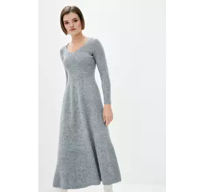SEWEL Платье с люрексом PW818 (42-44, светло-серый, 64% акрил/ 22% полиэстер/ 14% металлизированное волокно)