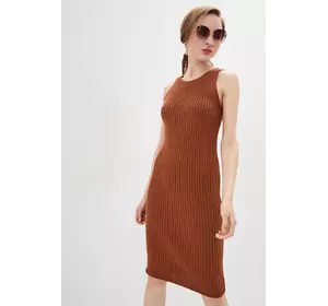 SEWEL Платье PS785 (42-44, светло-коричневый, 50% хлопок/ 50% акрил)